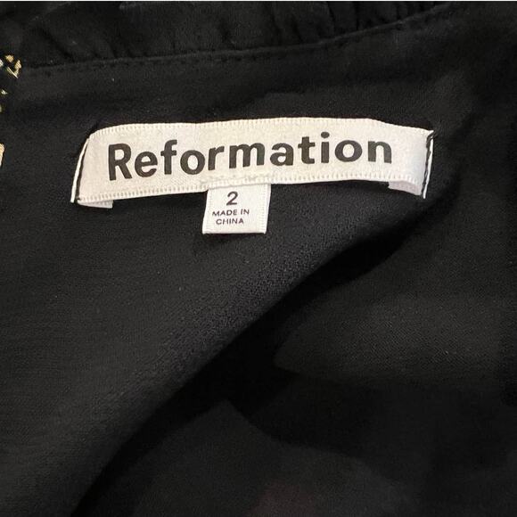 NWT Reformation Addaline Floral Print Dress Size 2 - Picture 5 of 9